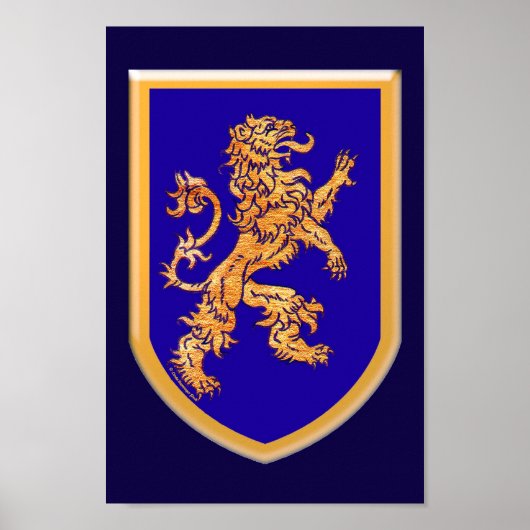 Leon Blue Shield Poster (Voorkant)