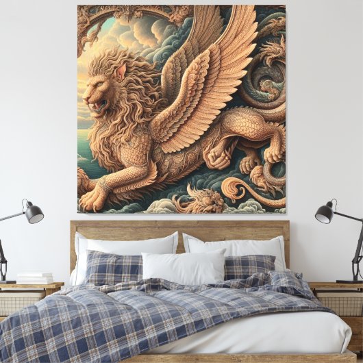 Leon Canvas Afdruk (Insitu (Slaapkamer))