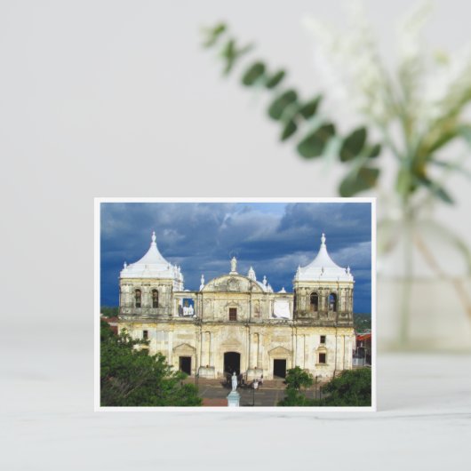 león cathedraal briefkaart (Staand voorkant)