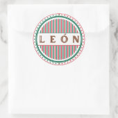 Leon City Pride Embleem – Mexicaanse identiteit Ronde Sticker (Tas)