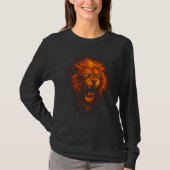 León de fuego Camiseta manga larga T-shirt (Voorkant)