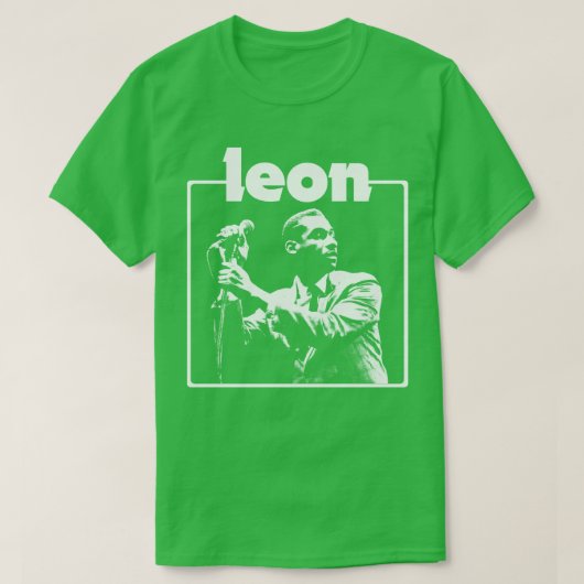 Leon de witte stencil t-shirt (Design voorkant)