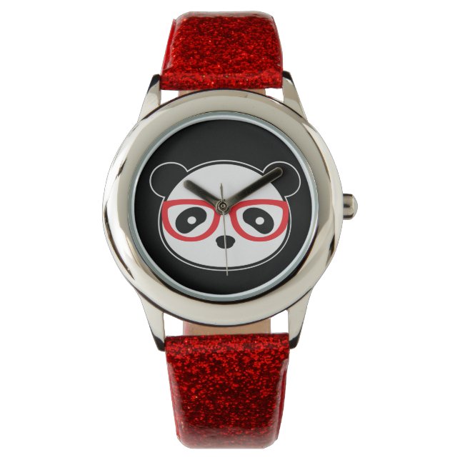 Leon Face the Panda Beer Horloge (Voorkant)