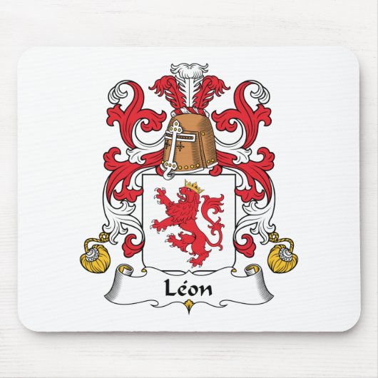 Leon Family Crest Muismat (Voorkant)