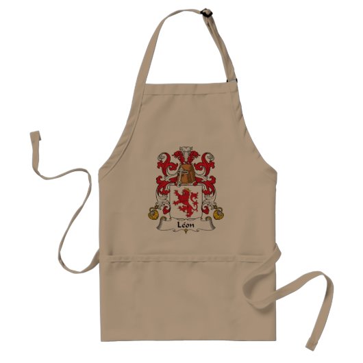 Leon Family Crest Standaard Schort (Voorkant)