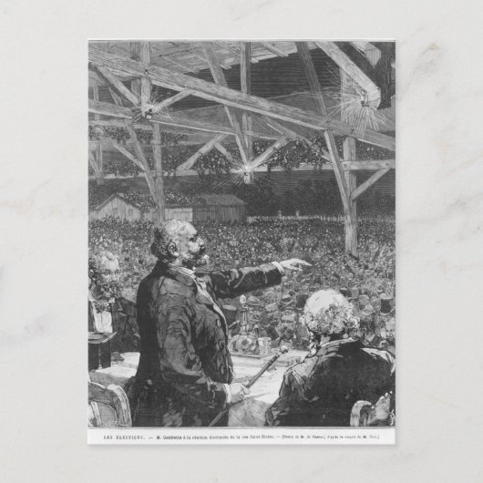 Leon Gambetta 2 Briefkaart (Voorkant)