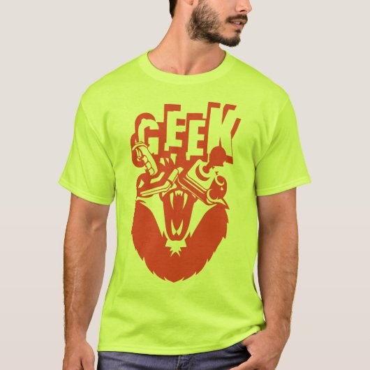 leon geek many games joystick video t-shirt (Voorkant)