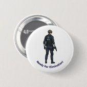 leon kennedy Knop Ronde Button 5,7 Cm (Voorkant /achterkant)