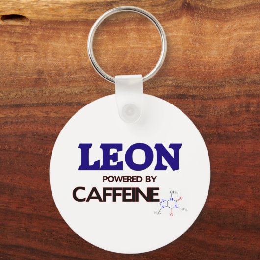 Leon met cafeïne sleutelhanger (Voorkant)