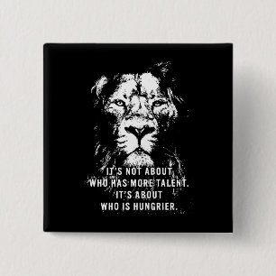 Leon - Motivatie woorden - Inspirerend Vierkante Button 5,1 Cm