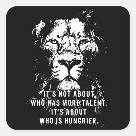 Leon - Motivatie woorden - Inspirerend Vierkante Sticker (Voorkant)