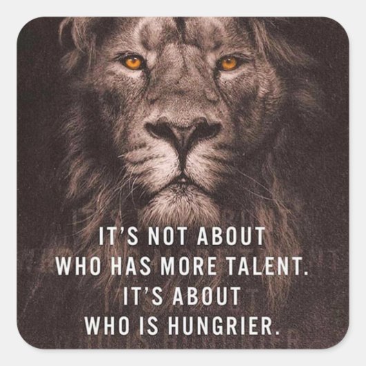 Leon - Motivatie woorden - Inspirerend Vierkante Sticker (Voorkant)