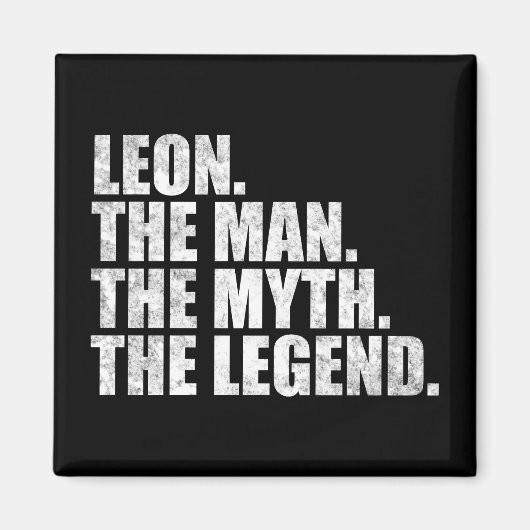Leon naam, Leon De Man De Mythe De Legende Magneet (Voorkant)