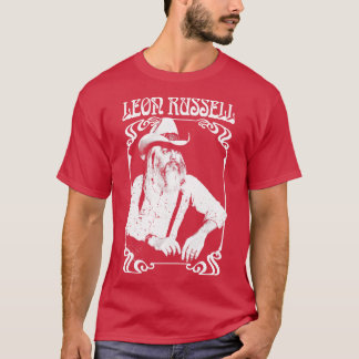 Leon Russell Retro 1970s Fan Design T-shirt