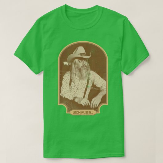 Leon Russell Sepia Tribute T-shirt (Design voorkant)