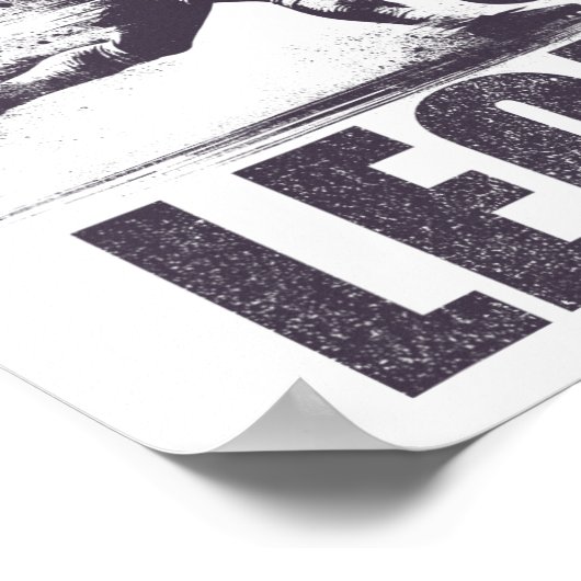 Leon Soccer Boys Personalized First Name Leon  Poster (Hoek)