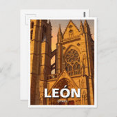 León Spanje Reizen Briefkaart (Voorkant / Achterkant)