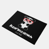 Leon the Panda Beer Kon'nichiwa Japans Deurmat (Schuin)