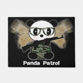 Leon the Soldier Panda Beer Doormat Deurmat (Voorkant)
