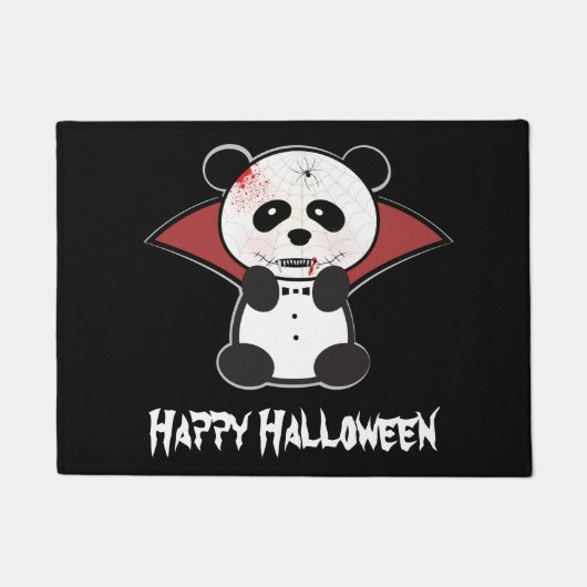 Leon the Vampire Panda Beer Doormat Deurmat (Voorkant)
