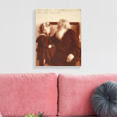 Leon Tolstoy met zijn kleindochter, Tatiana Canvas Afdruk (Insitu (Woonkamer))