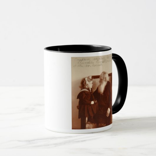 Leon Tolstoy met zijn kleindochter, Tatiana Mok (Voorkant rechts)