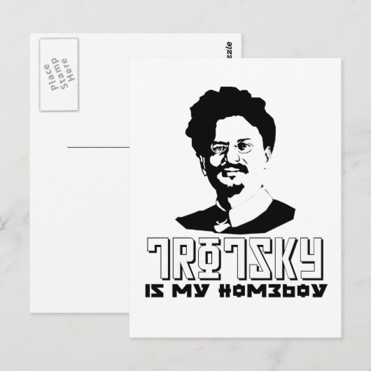 Leon Trotsky is mijn huisjongen Briefkaart (Voorkant / Achterkant)
