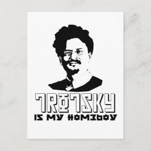 Leon Trotsky is mijn huisjongen Briefkaart