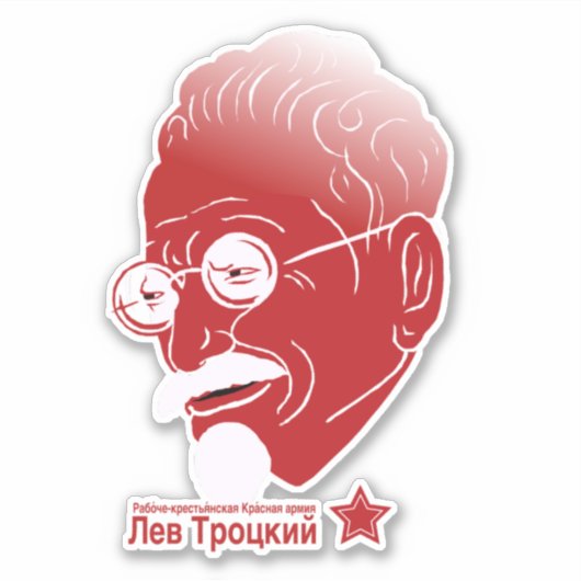Leon Trotsky Sticker (Voorkant)