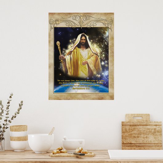 Leon van het Poster van Tribe Judah (Keuken)