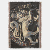 Leon van Judah Earthy Rasta Design Deken (Voorkant Verticaal)