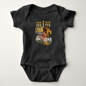 Leon van Judah Lamb van God Unisex Romper (Voorkant)