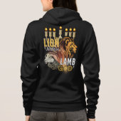 Leon van Judah Lamb van God's volle Zip Hoodie (Achterkant)