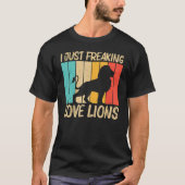 Leon voor mannen Vrouwen Lion Oerwoud Safari Anima T-shirt (Voorkant)