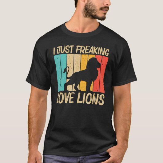 Leon voor mannen Vrouwen Lion Oerwoud Safari Anima T-shirt (Voorkant)