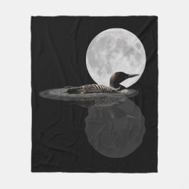 Leon zwemt in de moonlight vlootswand fleece deken