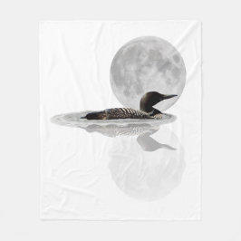 Leon zwemt in de moonlight vlootswand fleece deken