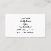 Leon zwemt in de Visitekaartjes van het maanlicht (Achterkant)