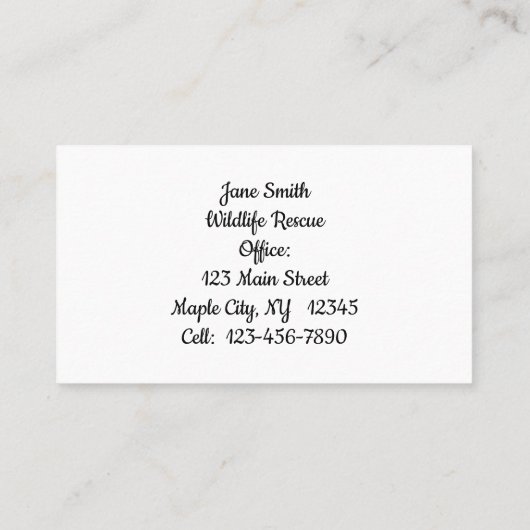 Leon zwemt in de Visitekaartjes van het maanlicht (Achterkant)