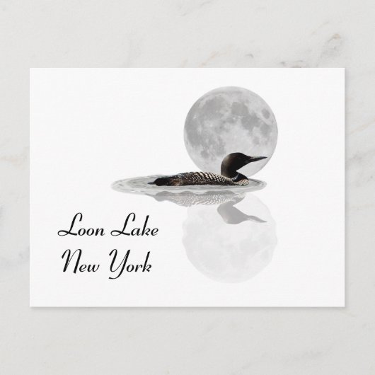 Leon zwemt in het Briefkaart Moonlight (Voorkant)