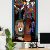 Leona Levon Bohemian Circus Lion Tamer Fae Poster (Thuiskantoor)