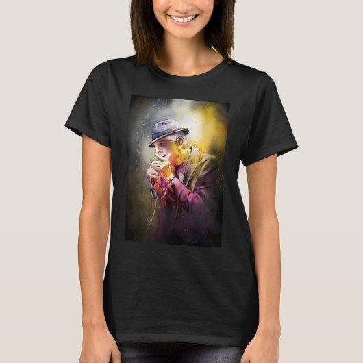 Leonard Cohen 02 T-shirt (Voorkant)