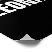 Leonard Cohen American Flag Poster (Hoek)