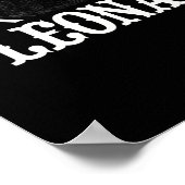 Leonard Cohen Art 60s Style Poster (Hoek)