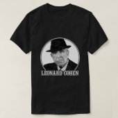 Leonard Cohen Art 60s Style T-shirt (Design voorkant)