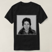 Leonard Cohen Black en White T-shirt (Design voorkant)