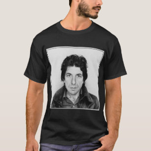 Leonard Cohen Black en White T-shirt
