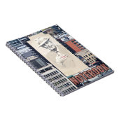 Leonard Cohen Mural in Montreal, Canada Notitieboek (Rechterzijde)