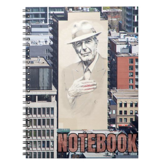 Leonard Cohen Mural in Montreal, Canada Notitieboek (Voorkant)