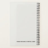 Leonard Cohen Mural in Montreal, Canada Planner (Achterkant)